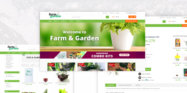 Farm and Garden – Ecommerce Store developed in Magento  (farmandgarden.in )