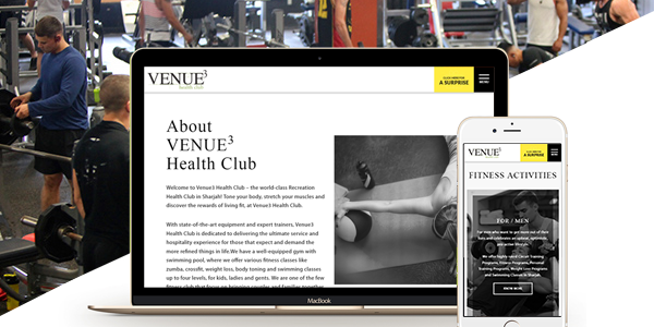 VENUE3 Health Club is Live..!